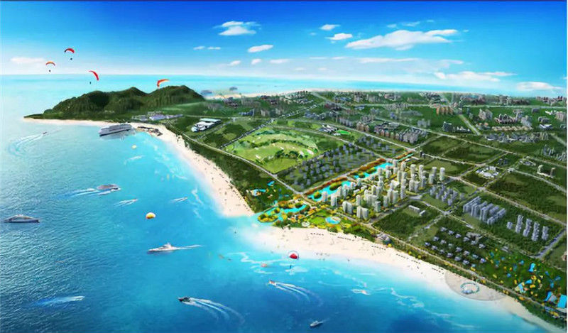 榮和銀灘藍灣整體鳥瞰效果圖